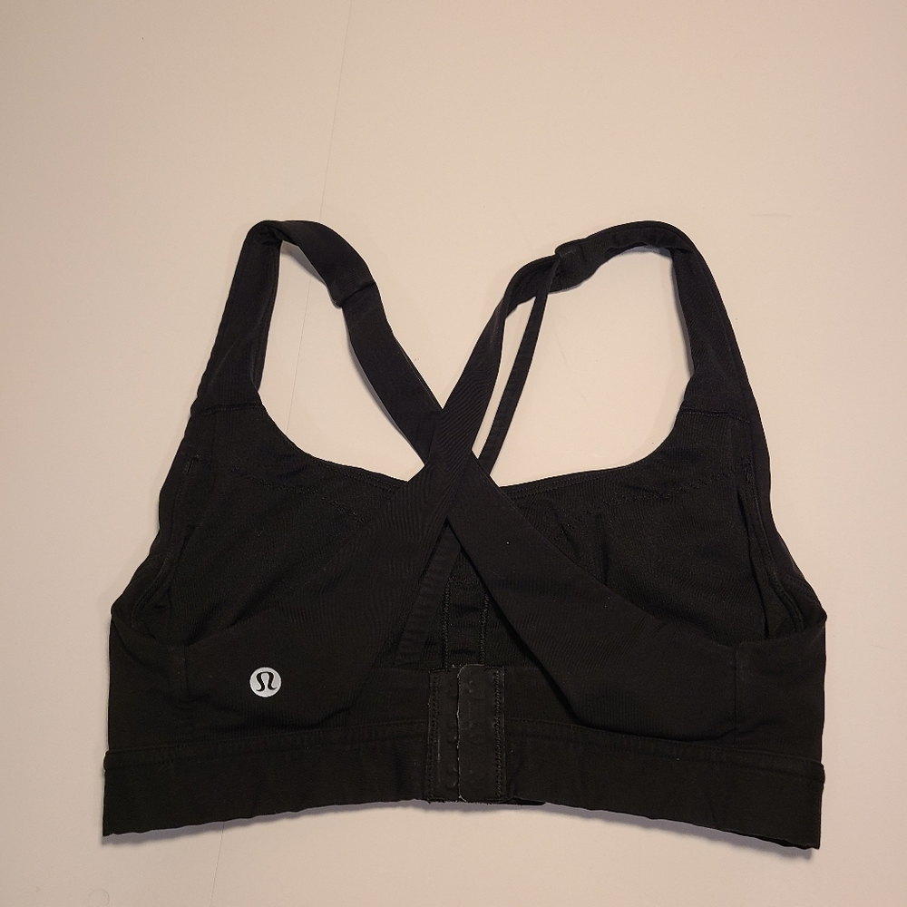 LULULEMON Stash It All Bra Black Sports Bra for Training Size 6 Black